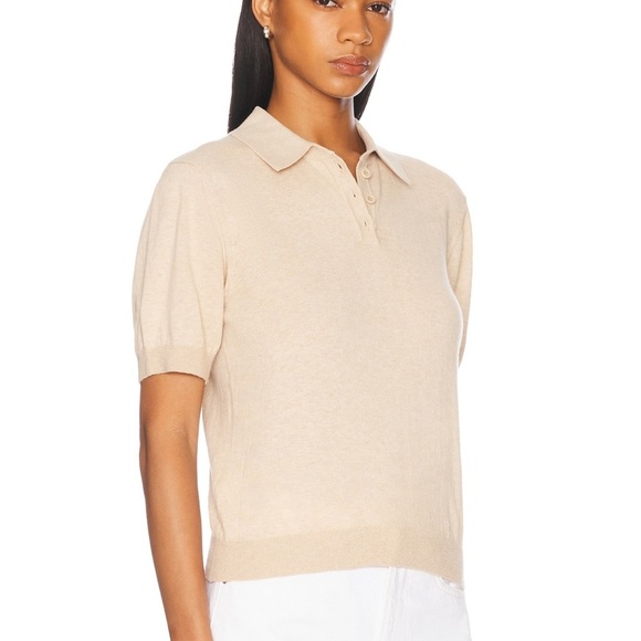 NEW W/tags EAVES Emileigh Polo in Tan Size Small - Picture 2 of 10